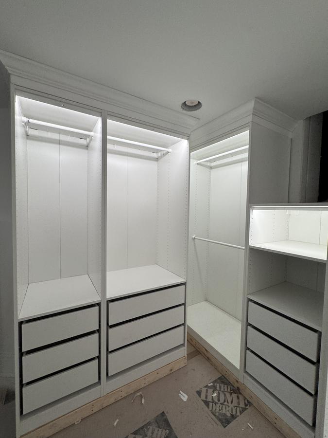 Custom storage drawers and shelving