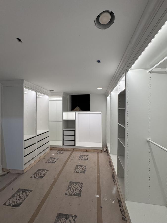 Organized built-in cabinetry